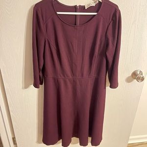Eliza j seamed fit & flare dress